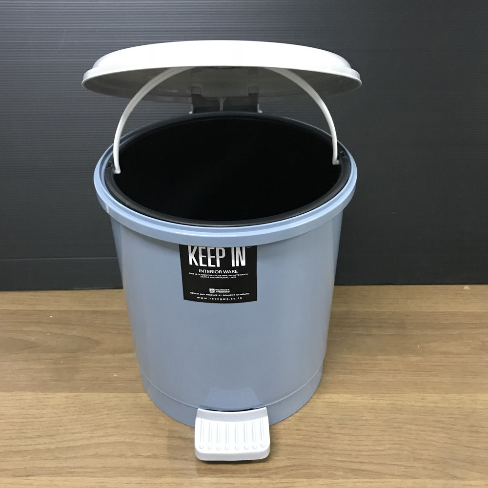 ถังขยะเท้าเหยียบ ทรงกลม 5.5 ลิตร