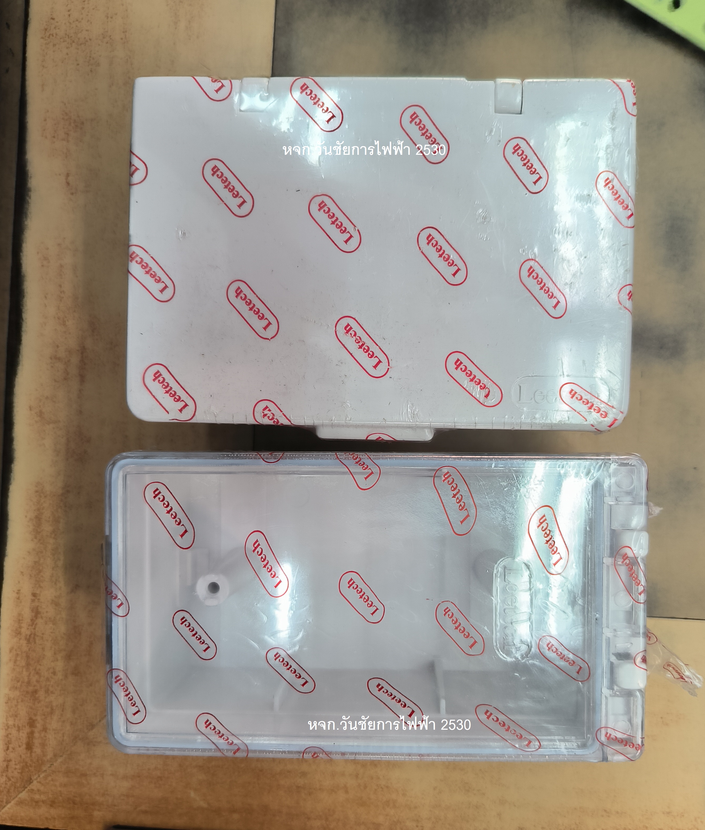 บ๊อกซ์กันน้ำ ฝาใส ฝาทึบ LEETECH รุ่น BR001- BR 002 03- 04 ขนาด 7.8 x 14.3 x 6.2 ซม. สีขาว