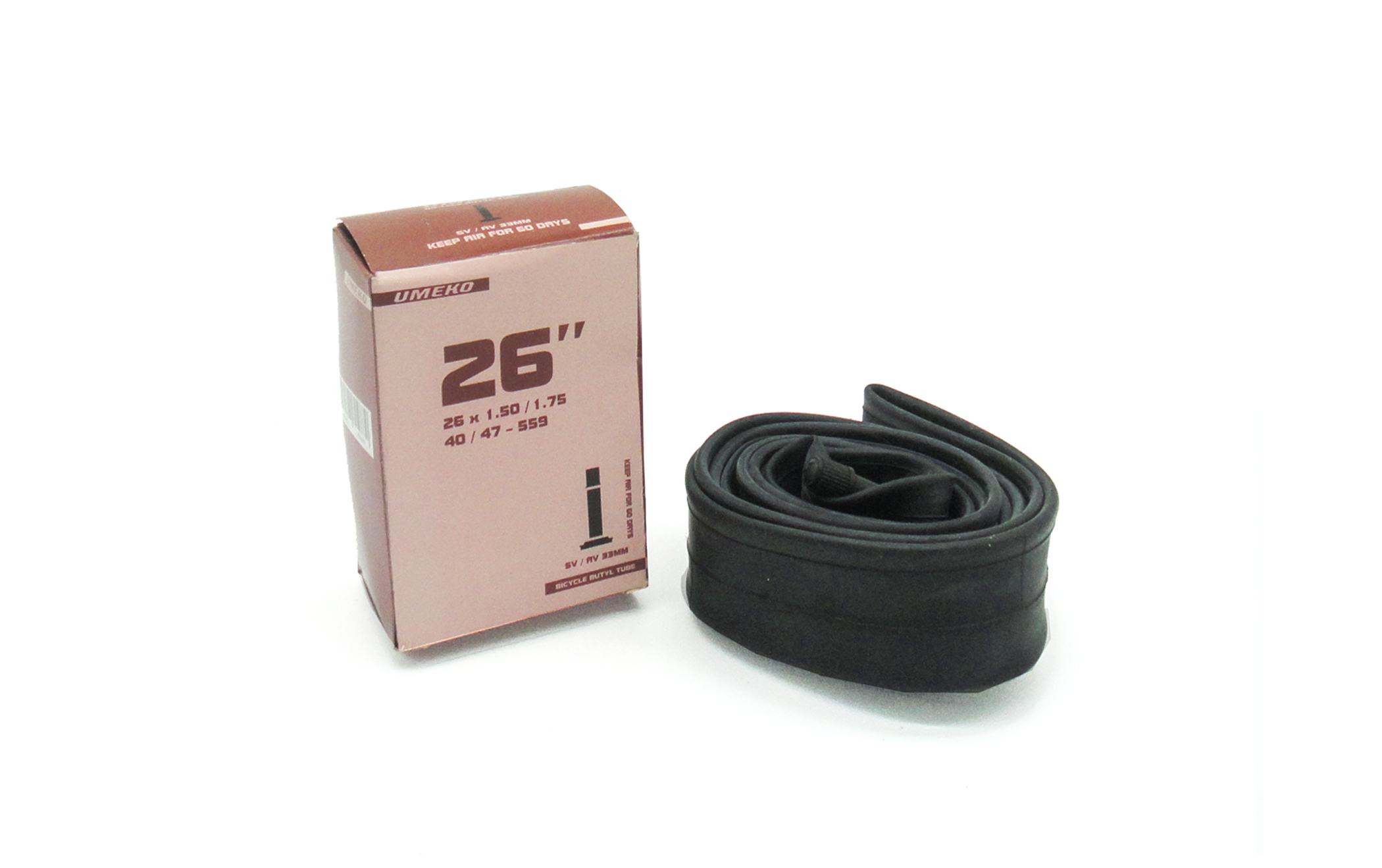 ยางในจักรยานเด็กวงล้อ 26 นิ้ว Umeko ขนาด 26 x 1.50/1.75 นิ้ว