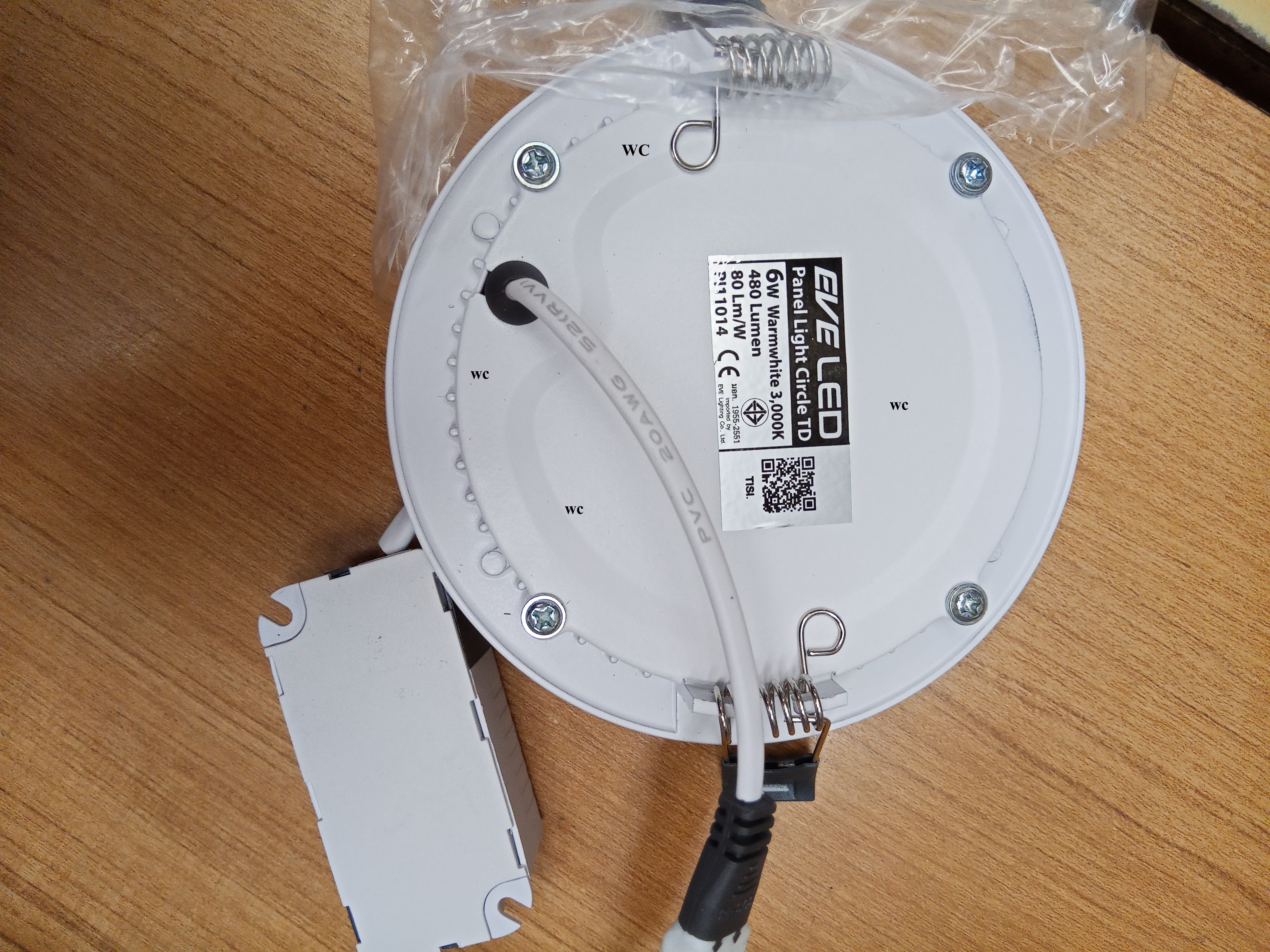 Eve โคมดาวไลท์ LED 4นิ้ว 6w พาเนลไลท์แอลอีดี หน้ากลม 6 วัตต์ แสงส้ม (วอร์มไวท์) 1 ชุด