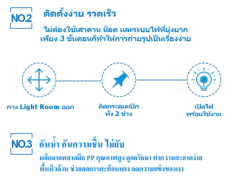 Light Room ชุดสตูดิโอถ่ายภาพขนาดเล็ก Mini LED Studio + Octopus Tripod + Phone Holder + Wireless Shutter