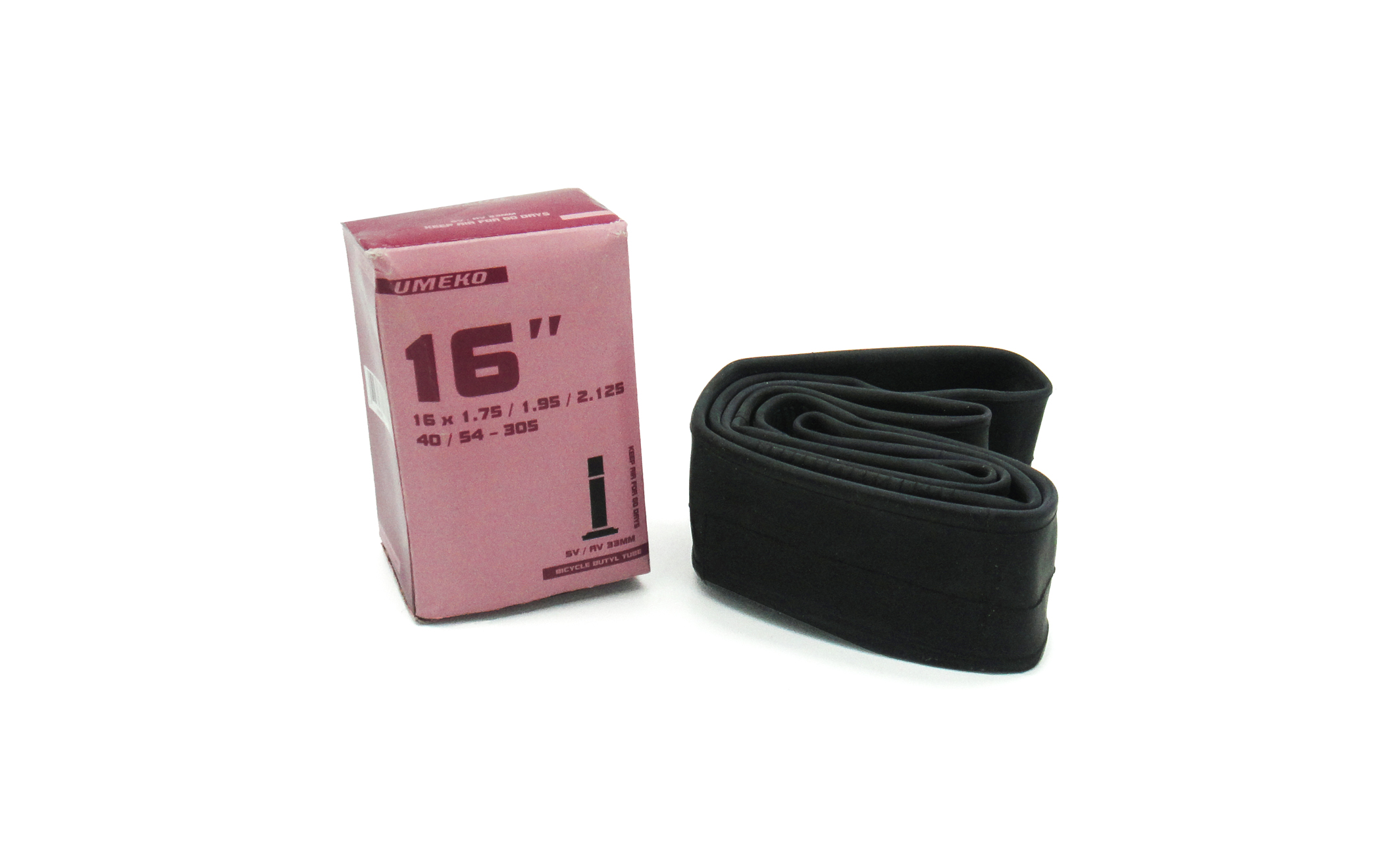 ยางในจักรยานเด็กวงล้อ 16 นิ้ว Umeko ขนาด 16 x 1.75/1.95/2.125 นิ้ว