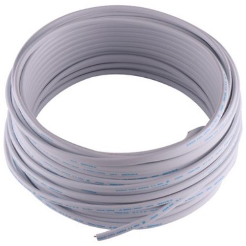 สายไฟทองแดง VAF 2x2.5 sq.mm. 20เมตร 30เมตร 50เมตร สีขาว สายคู่ สำหรับเดินภายในบ้าน สายไฟแกนคู่ เบอร์ 2.5 2แกน ตัดแบ่ง