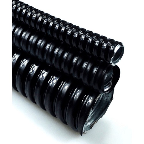 ท่ออ่อนกันน้ำร้อยสายไฟ คุณภาพสูงชนิด 1/2 นิ้ว 50เมตร ท่ออ่อนกันน้ำลอยดำ ท่ออ่อนดำ แฟกซกันน้ำ