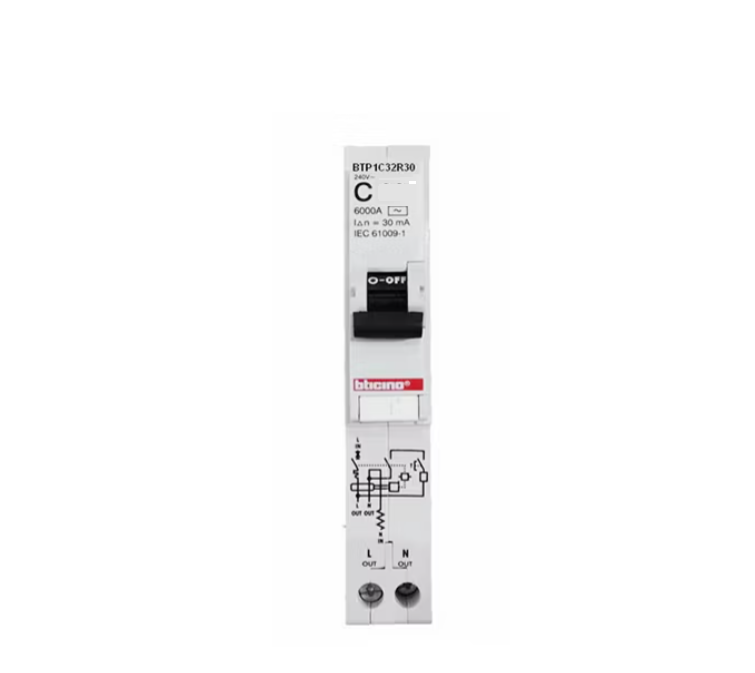 BTICINO เบรกเกอร์กันดูด รุ่น BTP1C63R30 ขนาด 1P กำลัง 63 แอมป์