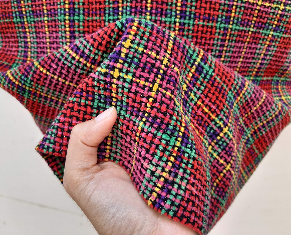 กระโปรงวินเทจทรงเอผ้าวูลทวีต จากอิตาลี