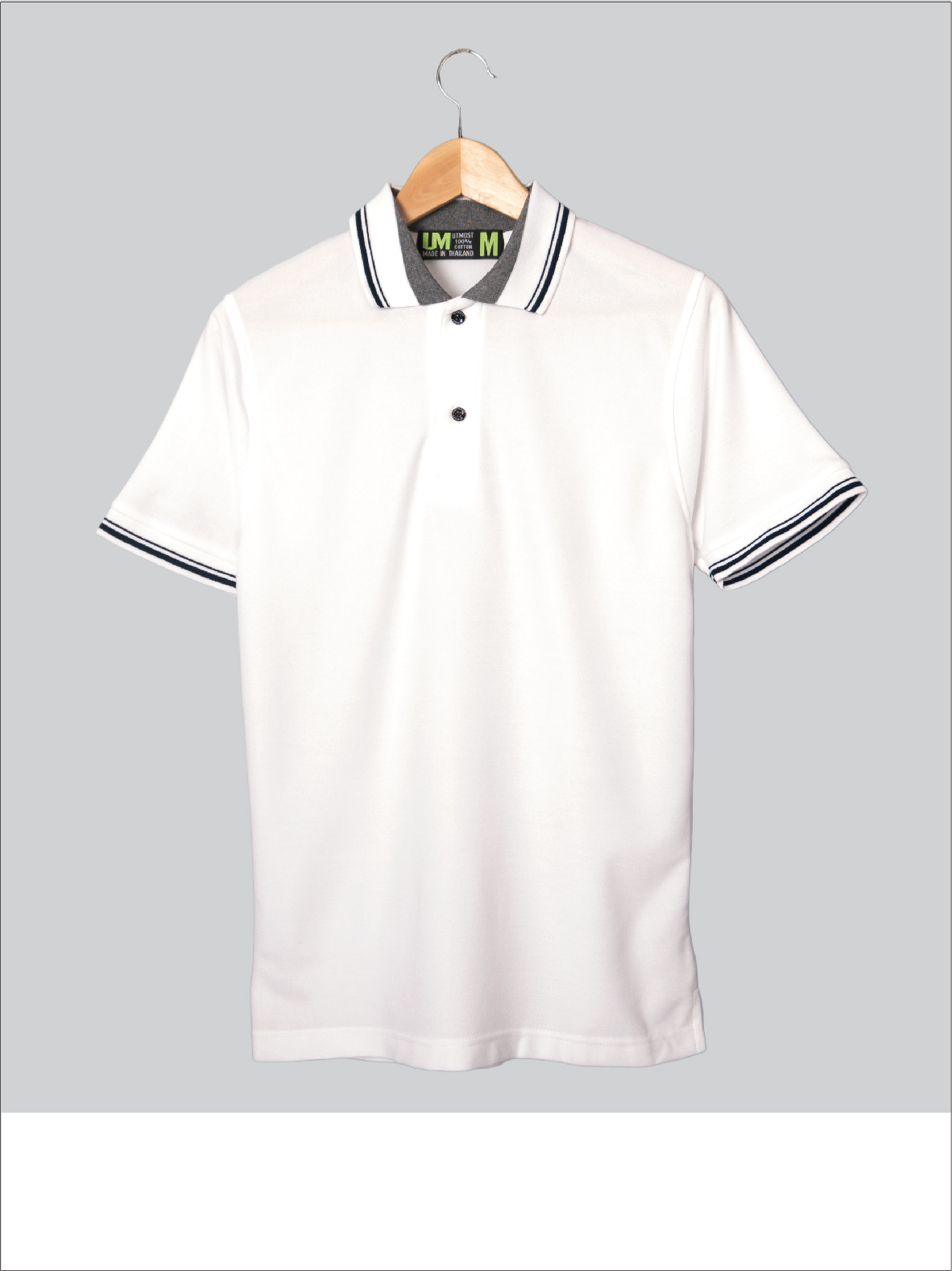 G 190013 เสื้อยืดโปโล (แขนสั้น) UM ราคาเช่า 30 บาท ต่อ 1 วัน