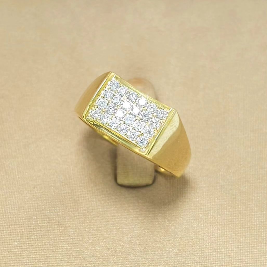 🚫ปิดการขาย(SoIdOut)🚫แหวนทองคำ 14K เพชรเกสร 1.75 ตัง 24 เม็ด รวม 42 ตัง น้ำ 96-97 ความสะอาด VS2-SI1 ไซส์ 58 หน้ากว้าง 8.5 มิล น้ำหนัก 2.75 กรัม