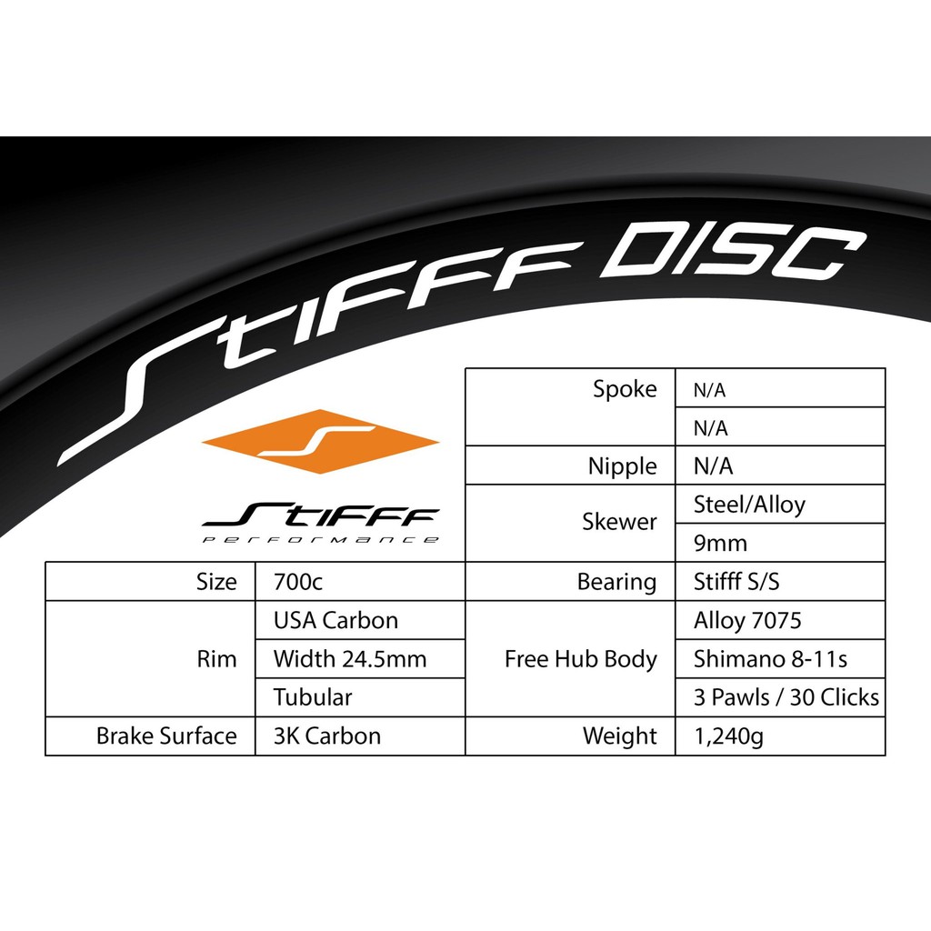 ชุดล้อเสือหมอบ Stifff Disc Carbon Tabular