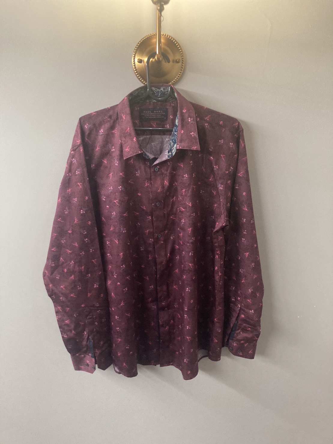 G 220191 เสื้อเชิ้ตแขนยาว PAUL MARC ราคาเช่า 95 บาท ต่อ 1 วัน