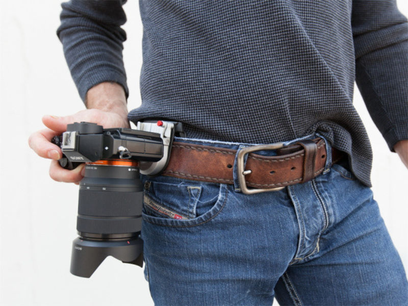 Quick Release Belt Buckle Waist Camera Holster, Arca-Swiss Quick Plate อุปกรณ์แขวนกล้องกับเอว