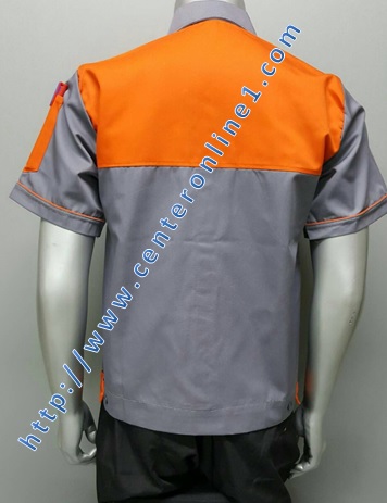 เสื้อ ยูนิฟอร์ม ผ้าคอมทวิว เสื้อช็อป เสื้อช่าง เสื้อทำงาน (M) จำนวน 5 ตัว