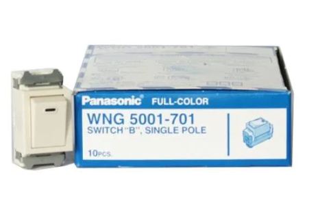 (10 ตัว ) สวิตซ์ไฟทางเดียว พานาโซนิค รุ่น WNG5001-701