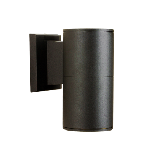 โคมไฟทรงกระบอกกลม ผนังส่องทางเดียว E27 รุ่น BIG GUN ผนังกระบอก ดำ โคมไฟภายนอก ติดผนัง