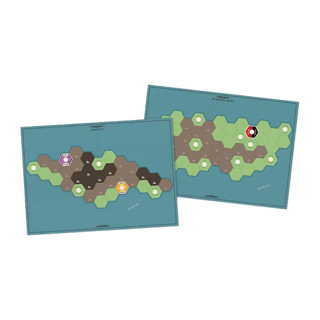 Age of Steam Deluxe Jamaica & Puerto Rico Maps
