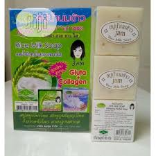 สบู่น้ำนมข้าว jam Rice Milk Soap