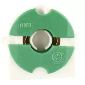 ANB ขั้วรับหลอดนีออน T8 แบบขาเยอรมันเต็มท่อน สีเขียว รุ่น F-105 หรือ รุ่นแป้น (ต่ออัน) ครึ่งท่อน แป้น ขั้วโคมตะแกรง
