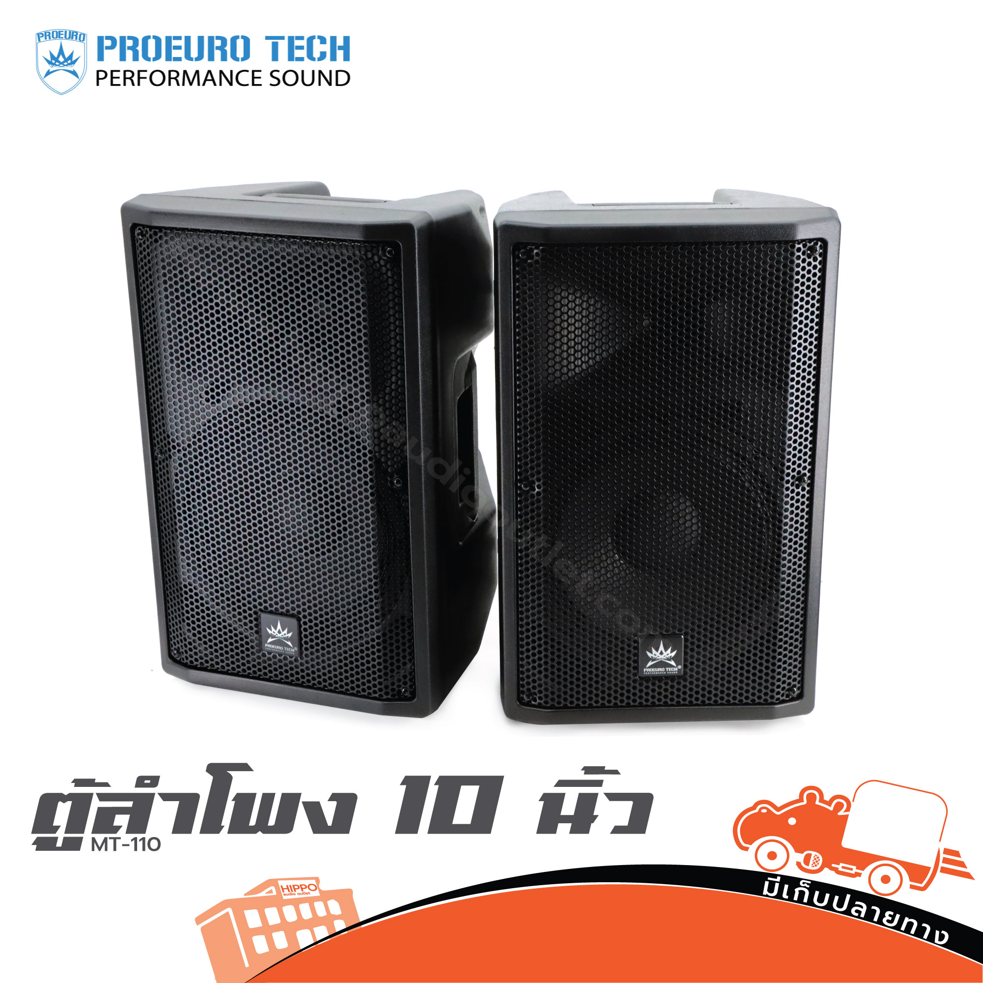 ตู้ลำโพง 10 นิ้ว PROEUROTECH MT 110 (B13.2)