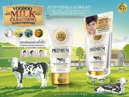 โฟมล้างหน้าวูดู โฟมล้างเครื่องสำอาง โฟมล้างหน้าน้ำนม Voodoo premium milk cleansing makeup remover