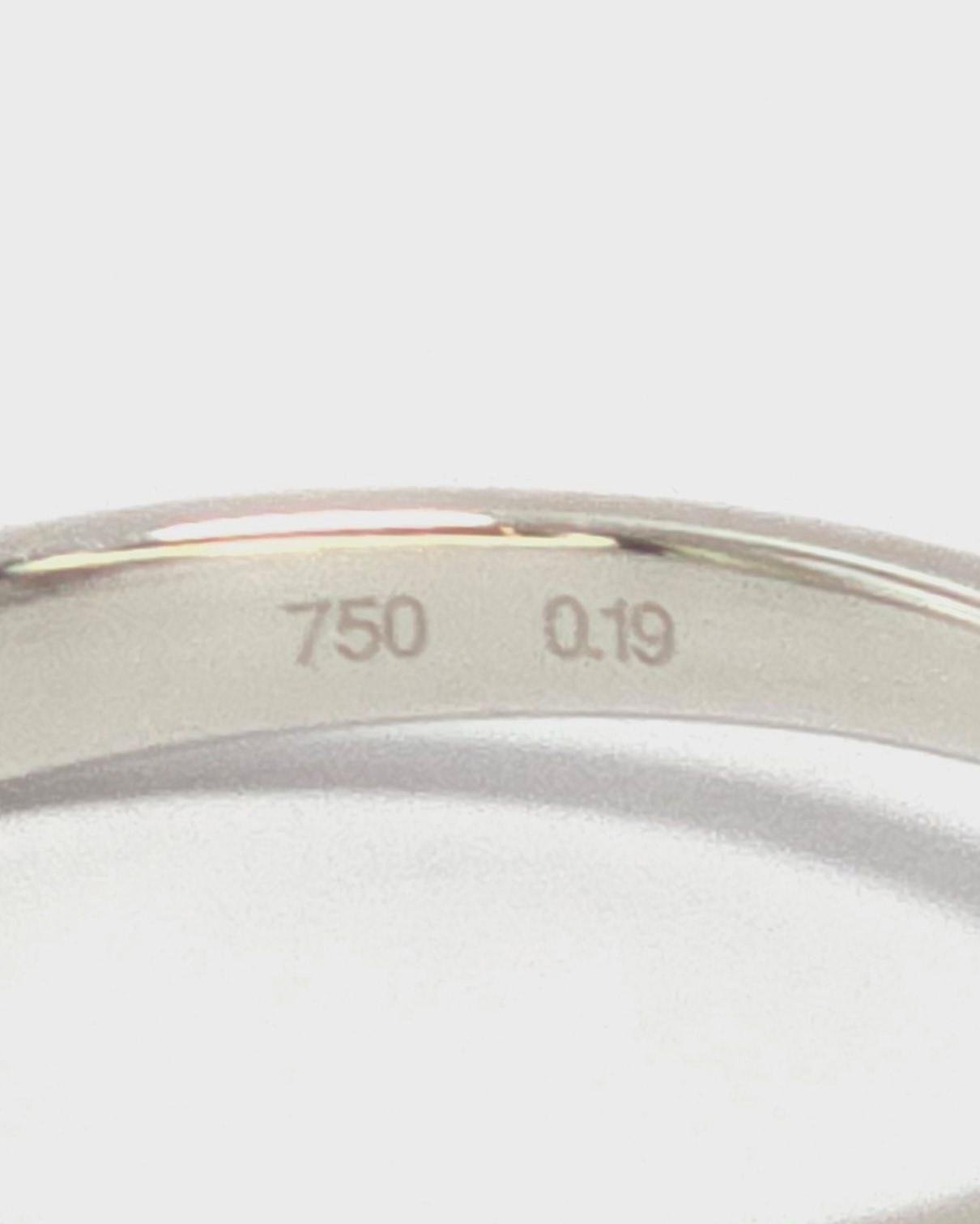 🚫ปิดการขาย(SoIdOut)🚫แหวนทองคำขาว 18k แบรนด์ Jubilee เพชรเกสร 12 ตัง 1 เม็ด 0.5 ตัง 7 เม็ด รวม 19 ตัง น้ำ 99(E) ความสะอาด vvs ไซส์ 51 น้ำหนัก 2.75 กรัม ราคา 10,200.-(Net) (ออกShop29,900บาท)