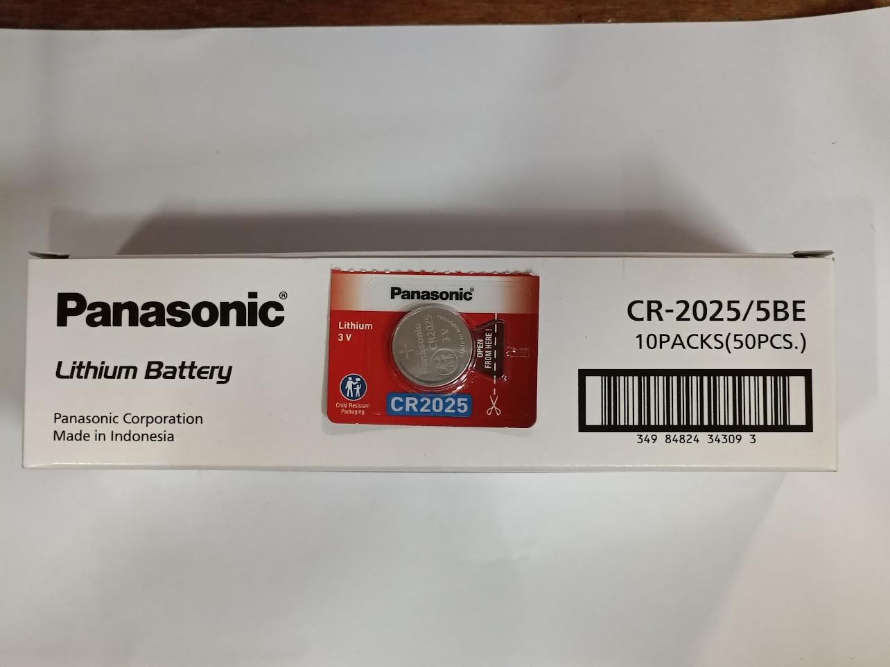 ถ่านกระดุม Panasonic CR2025 1ก้อน 3V แท้100% จัดจำหน่ายโดยบริษัทได้รับการแต่งตั้ง ของแท้แบบเดียวกับที่ห้างขาย ใหม่จากหยิบจากโรงงานมาขายโดยตรง
