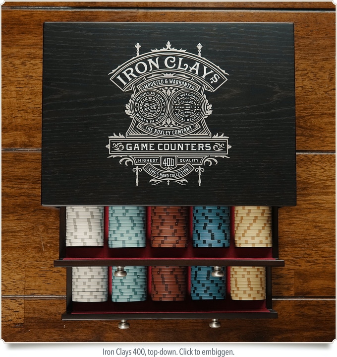 Iron Clays 400 Wooden Chest (Oak)