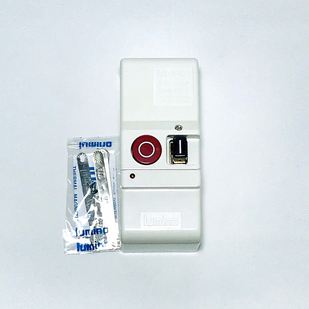 สวิตซ์ตัดไฟอัตโนมัติ LUMINO 4401 220V 30A -63A ป้องกันกระแสไฟช็อต ไฟเกิน (มีแผ่นฟิวส์เปลี่ยน ป้องกัน 2 ระบบ เพิ่มค่าAMPได้ในกล่อง