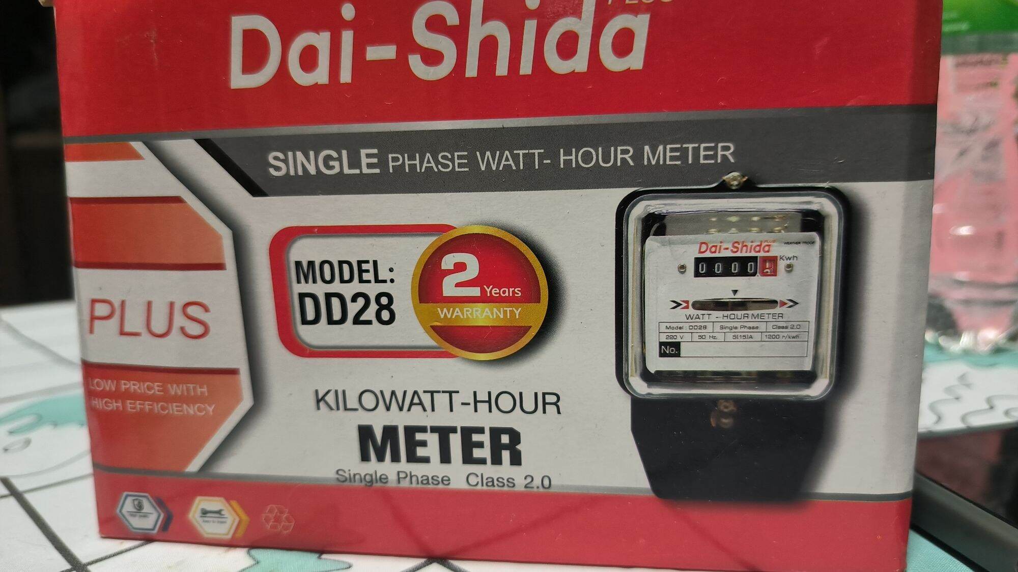 DAIICHI มิเตอร์ไฟฟ้า มาตรวัดหน่วยไฟฟ้า 5A (15A) ไดชิด้ามิเตอร์ไฟฟ้า มิเตอร์ไฟฟ้า มิเตอร์ดูค่าไฟ มิเตอร์การไฟฟ้า มิเตอร์ไดอิชิ