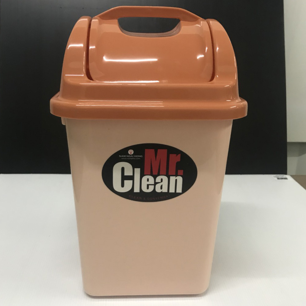 ถังขยะทรงเหลี่ยม ฝาแกว่ง 6 ลิตร