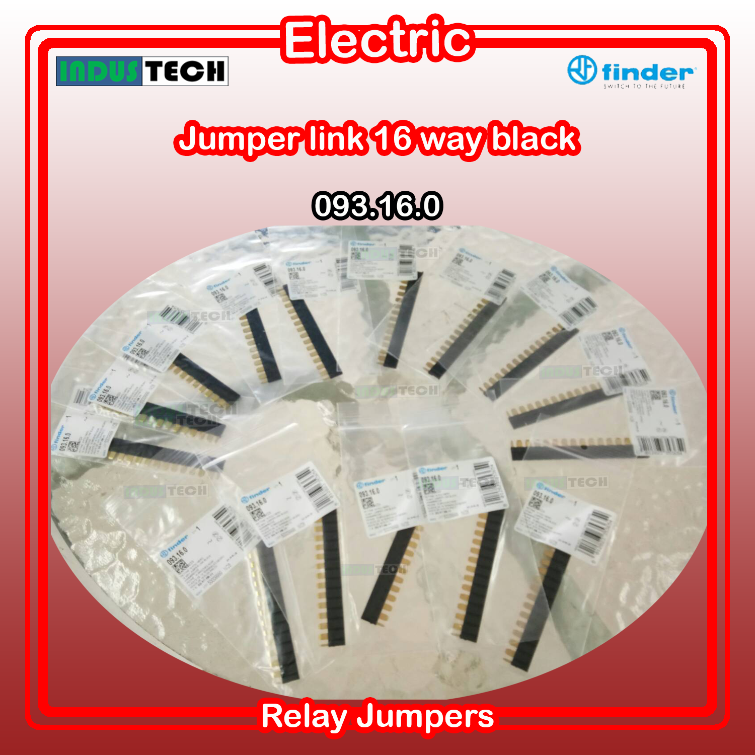 Finder Relay Jumpers Jumper link 16 way black รุ่น 093.16.0