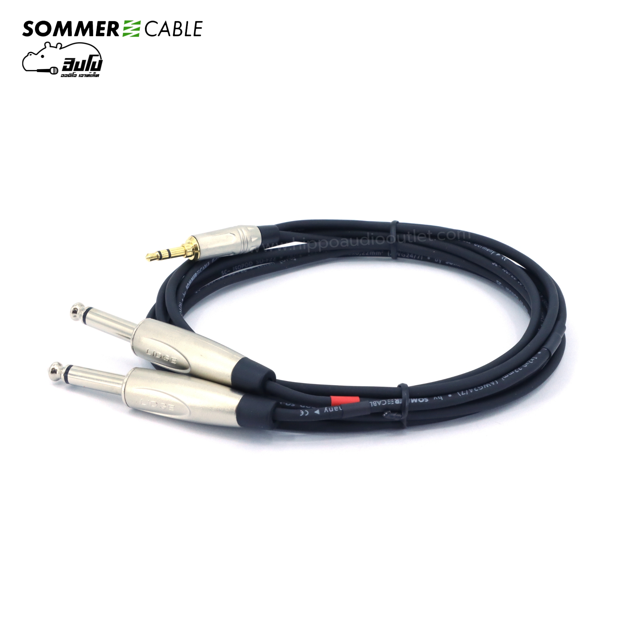 สาย SOMMER 3.5TRS 6.35 TSx2 SC B5 05 BLK(สีดำ) (SP1)