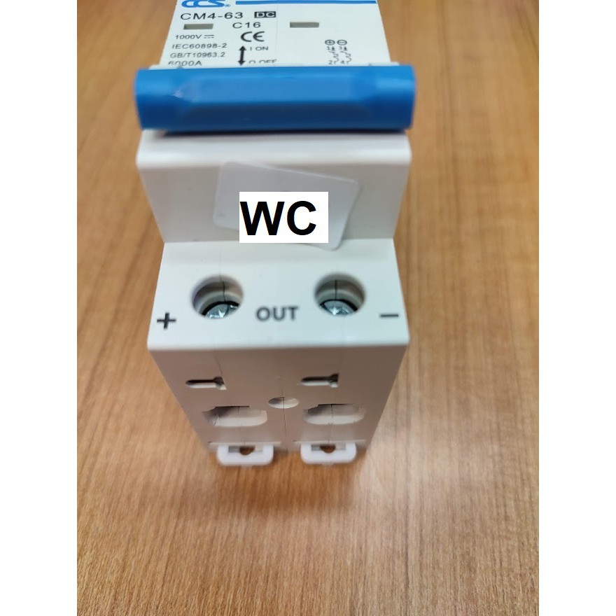 CCS เบรกเกอร์ดีซี DC1000V breaker 2Pole เบรกเกอร์กระแสตรง 6A 10A 16A 20A 32A มี มอก. มีIEC