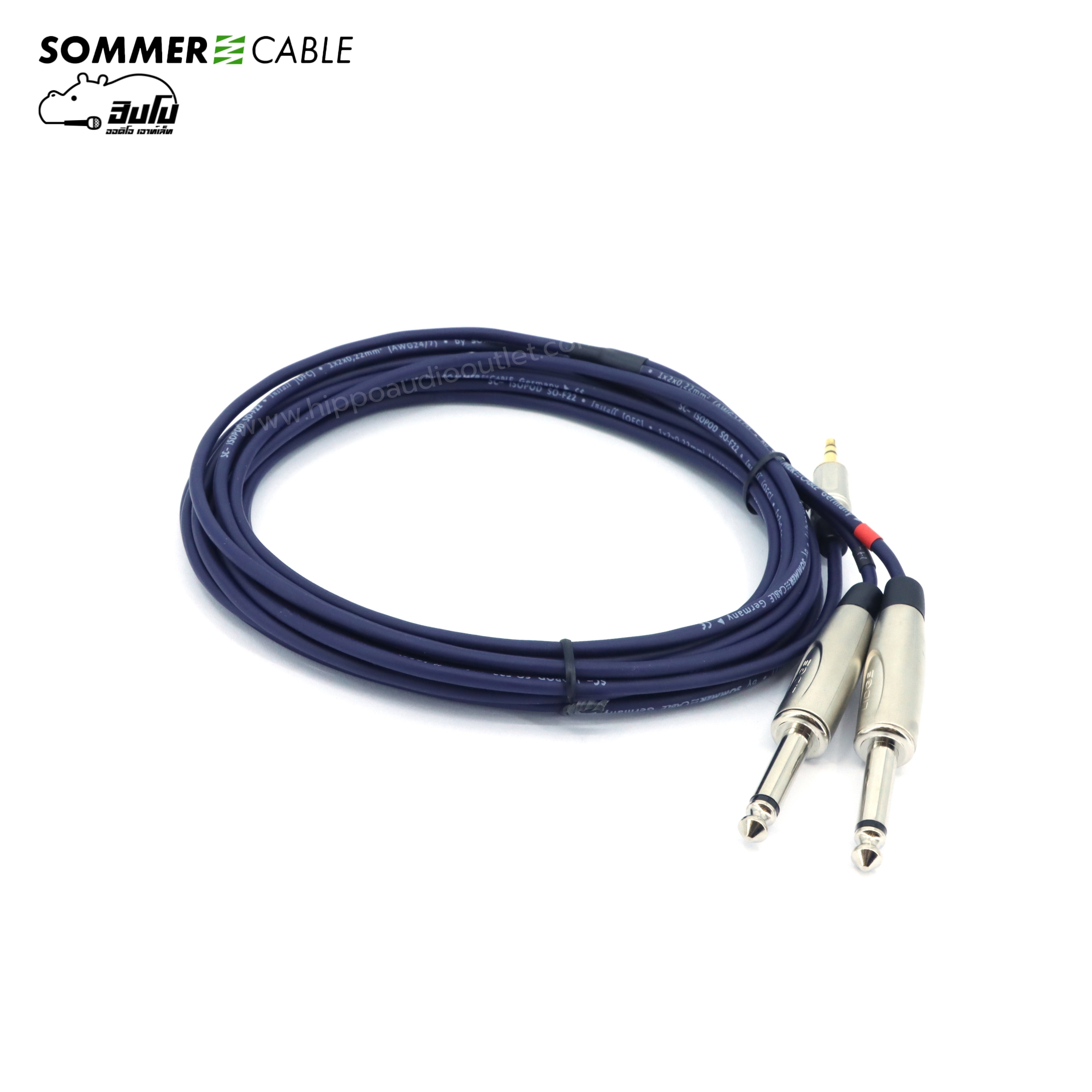 สาย SOMMER 3.5TRS 6.35 TSx2 SC B5 05 BLU(สีน้ำเงิน) (SP1)