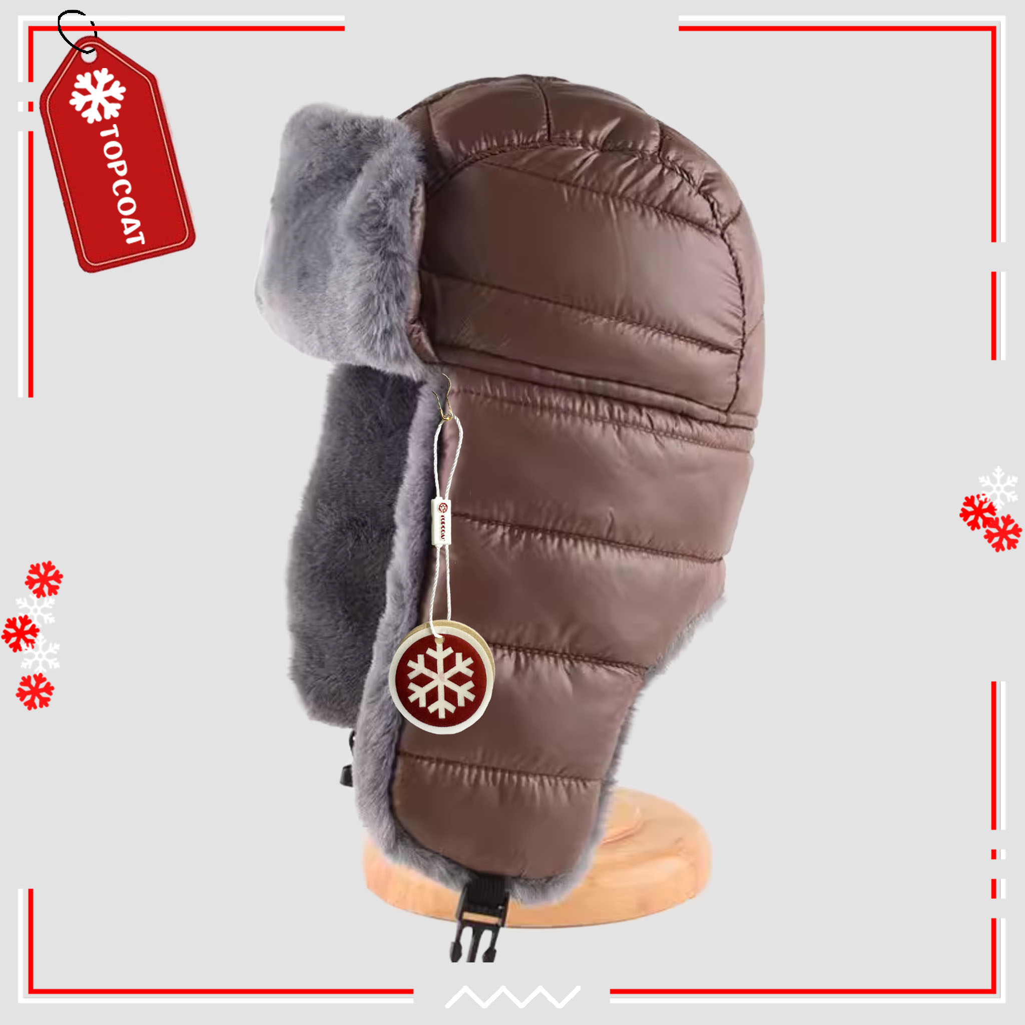 หมวกบอมเบอร์ ใส่เล่นสกีได้ บุขนหนา กันเปียกกันชื้น อุณหภูมิได้ถึง -20 องศา