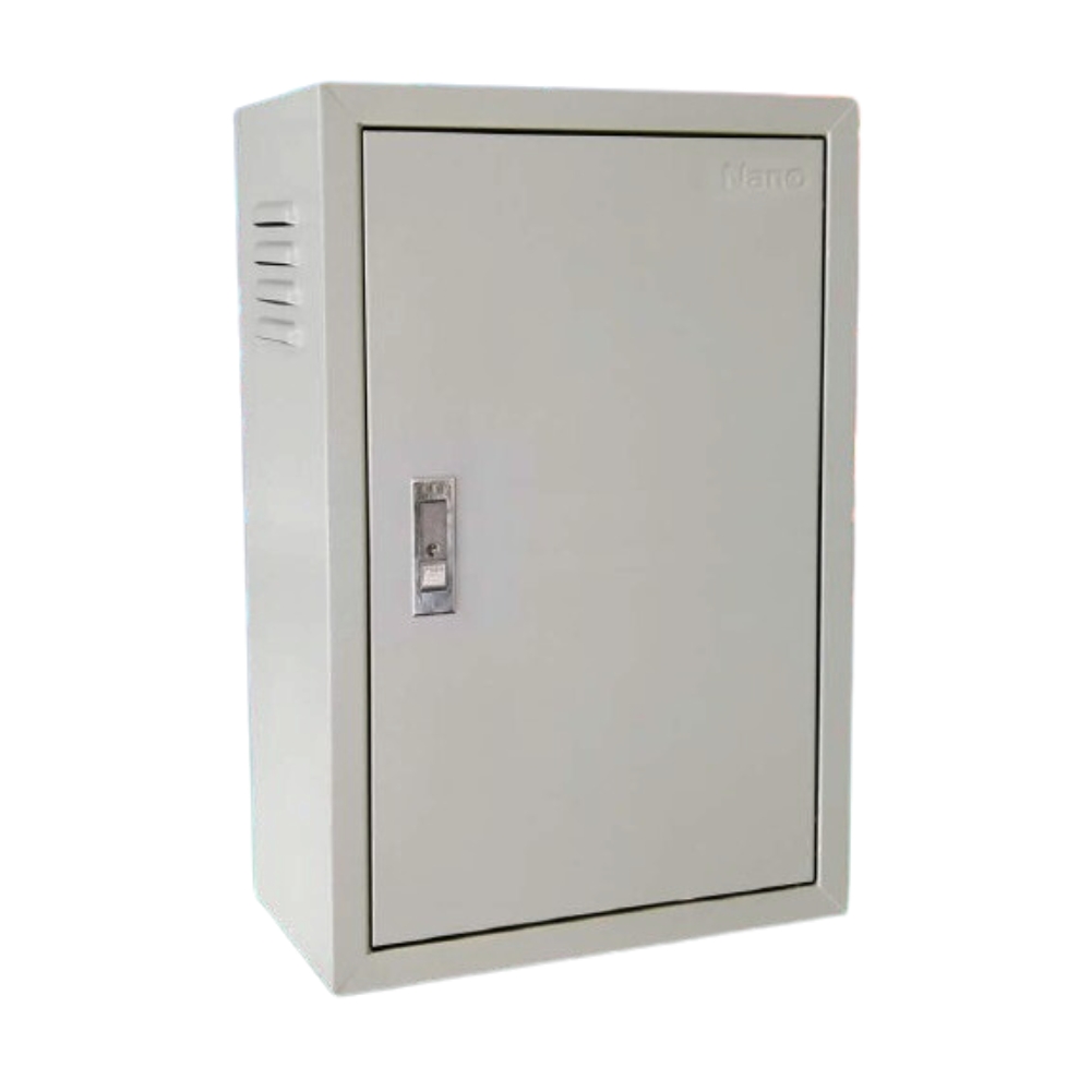 NANO MCTT5 ตู้เหล็ก ภายใน ไซส์ 3 (MCTT3) ขนาด400x570x200CM.ตู้ไฟสวิทซ์บอร์ดขนาดมาตรฐาน IP20 ความหนา 0.8 mm. สีควันบุหรี่ย่น (Light Gray)