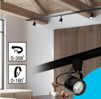 โคมแทรคไลท์เข้าราง GU5.3 LED 7W BEC รุ่น PENA-O สีดำ แสงขาว แสงส้ม Daylight Warmwhite