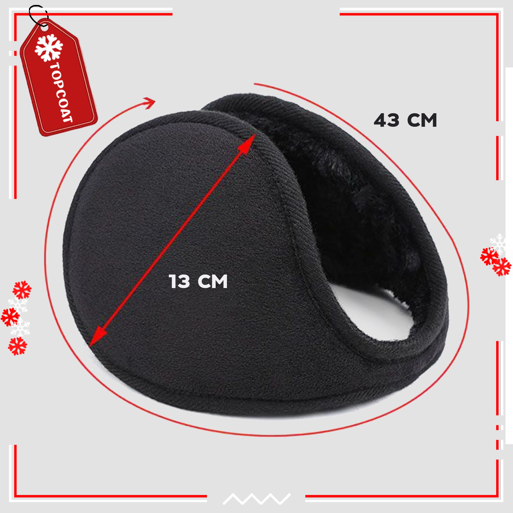 ที่ปิดหูกันหนาว บุขนหนาแบนแนบ ตัดเย็บด้วยผ้ากำมะหยี่อย่างดี น้ำหนักเบาพกพาว่าย