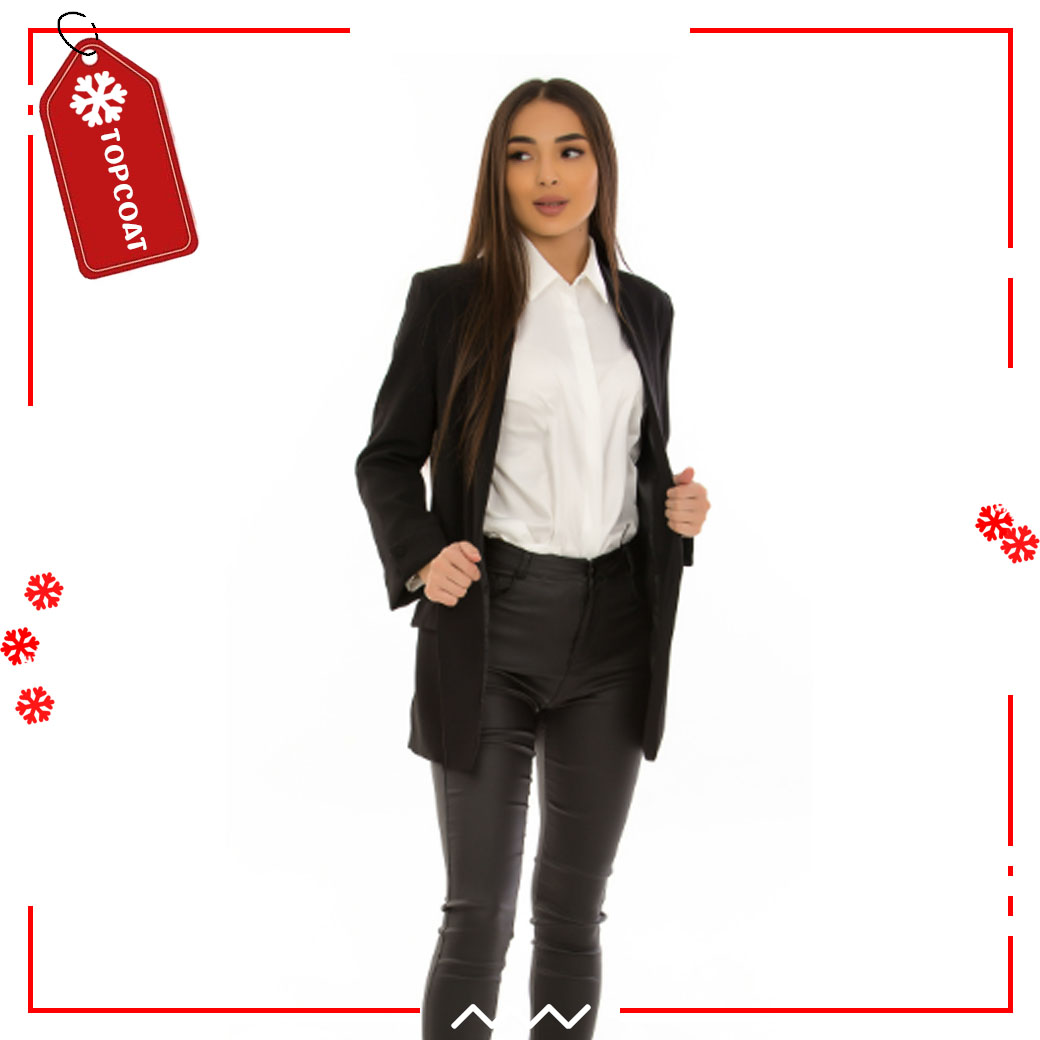 เสื้อสูทเบลเซอร์ ตัวยาว ดีไซน์ปกทรงกล้วยหอม แขน 5 ส่วน ครีม น้ำตาล ดำ