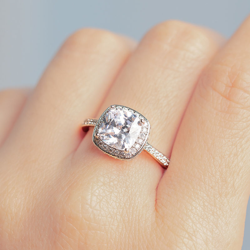 DIAMOND 18K WHITE GOLD RING แหวน เพชร ทอง 18K Pre-order