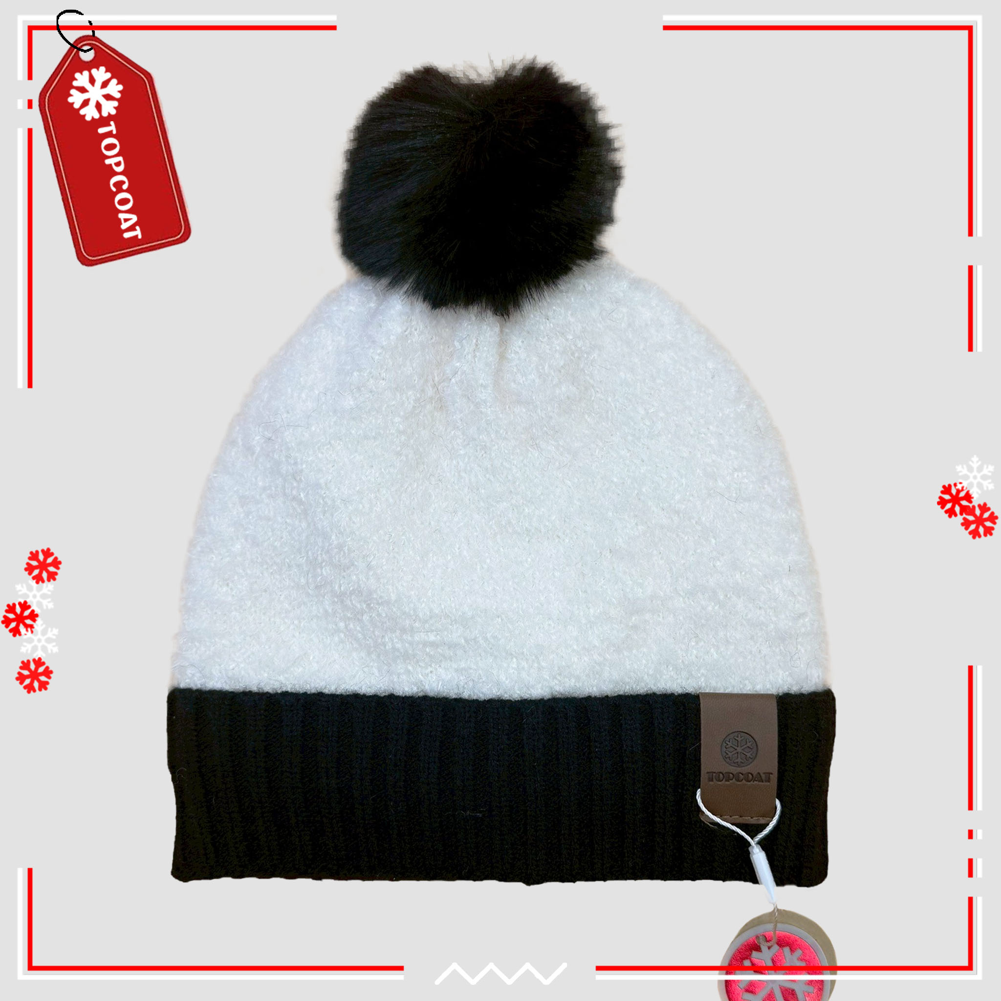 หมวกกันหนาวทูโทน บุขนหนานุ่ม ยืดหยุ่น ใส่สบาย