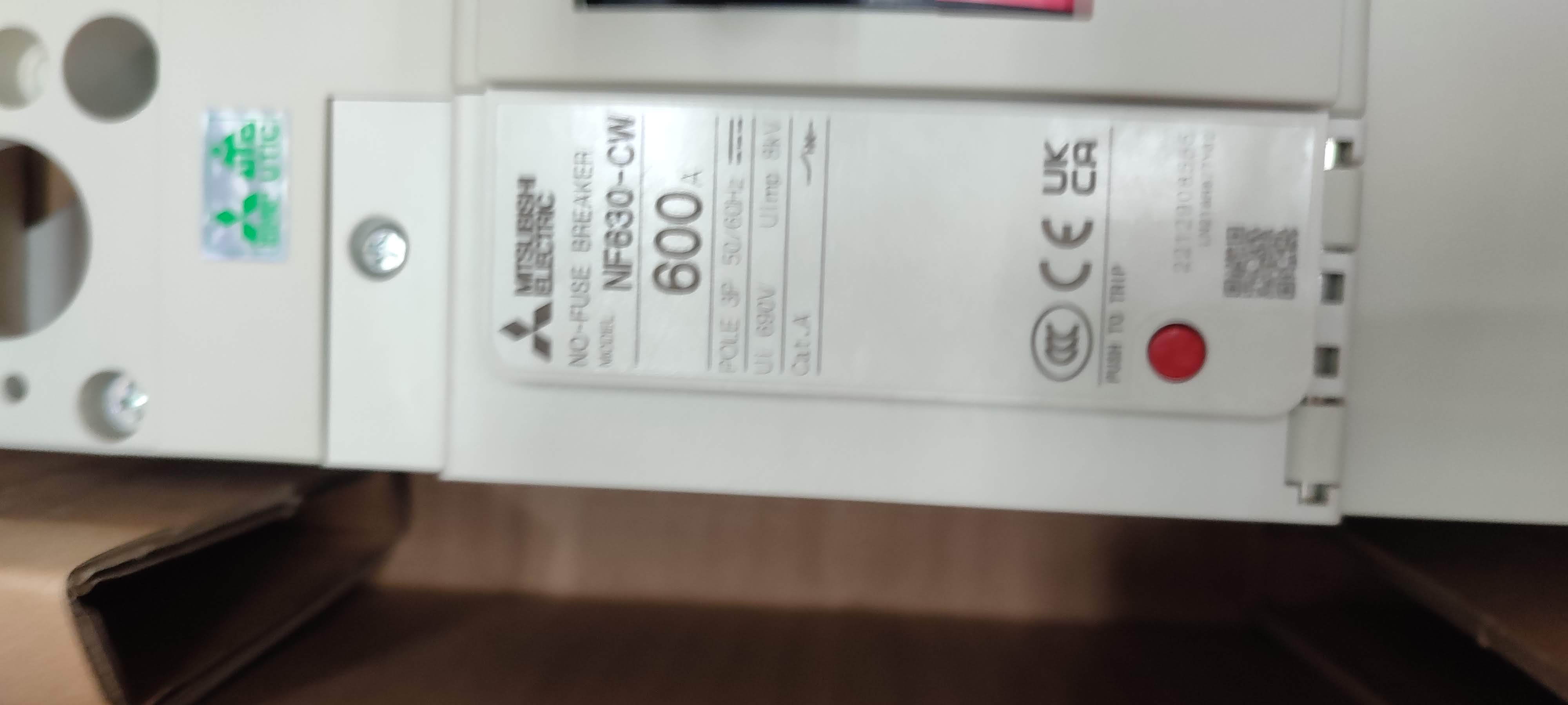 เบรกเกอร์ 3P 600A มิตซูบิชิ รุ่น NF630 CW 600 แอมป์ 3เฟส MITSUBISHI มิตซูบิชิ