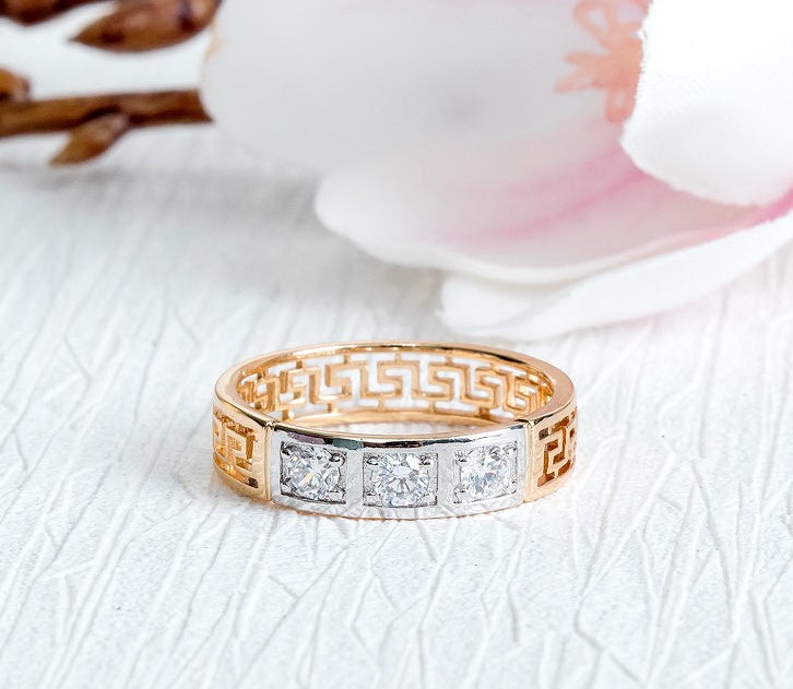 DIAMOND 18K WHITE-YELLOW GOLD RING แหวน เพชร ทอง 18K Pre-order