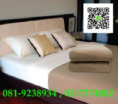 ผ้าห่มโรงแรม ผ้าห่มน้ำตาล 60"x80" (5ฟุต) ผ้าสำลีหนามาก พร้อมส่ง