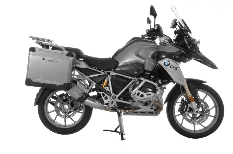 Touratech ZEGA Pro Aluminium Pannier System 38/45 liter with stainless steel rack for BMW R1250GS/ R1250GS Adventure/ R1200GS from 2013/ R1200GS Adventure from 2014