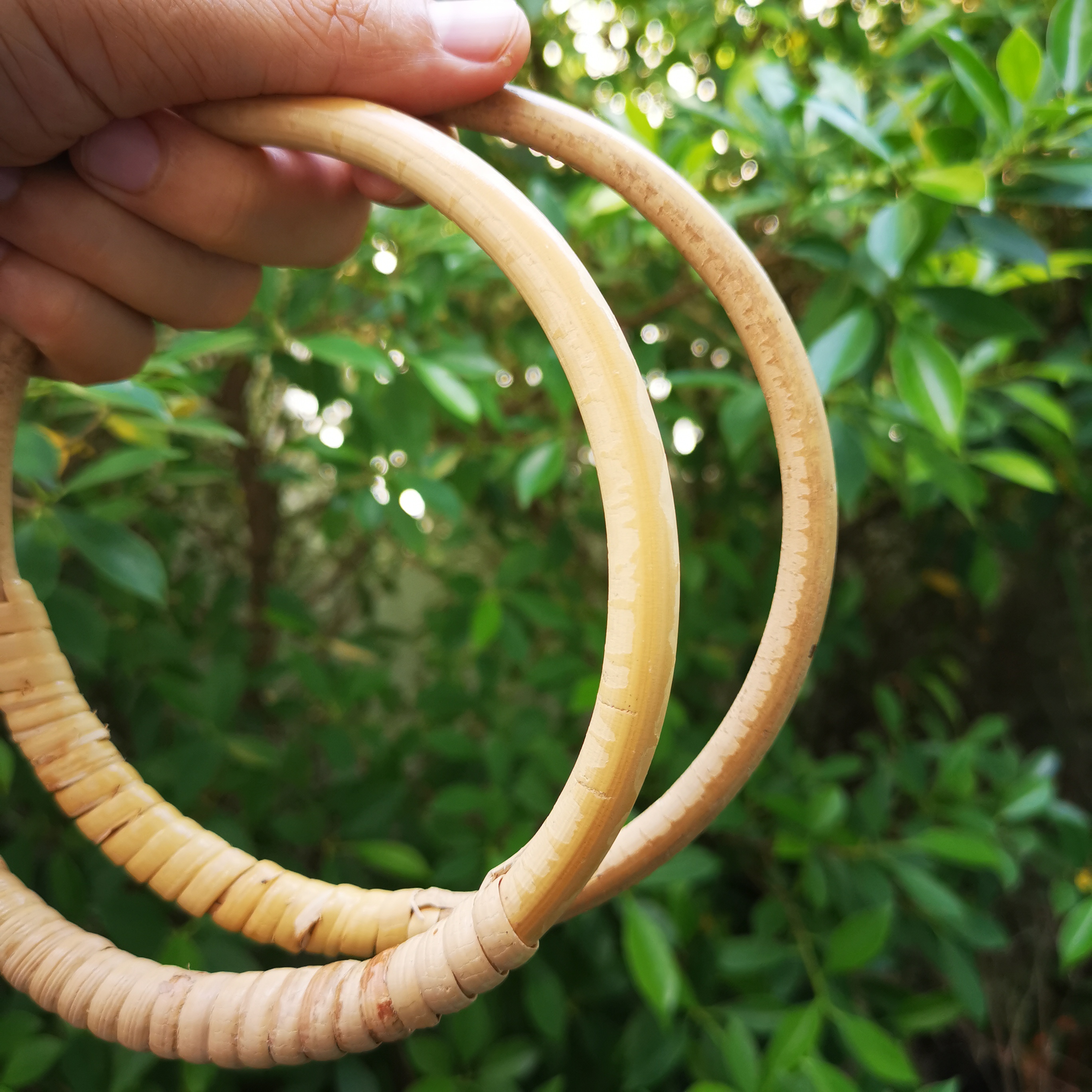 MW-30 หูหวาย17x17 cm0(6-3/4นิ้ว) สีหวายธรรมชาติ