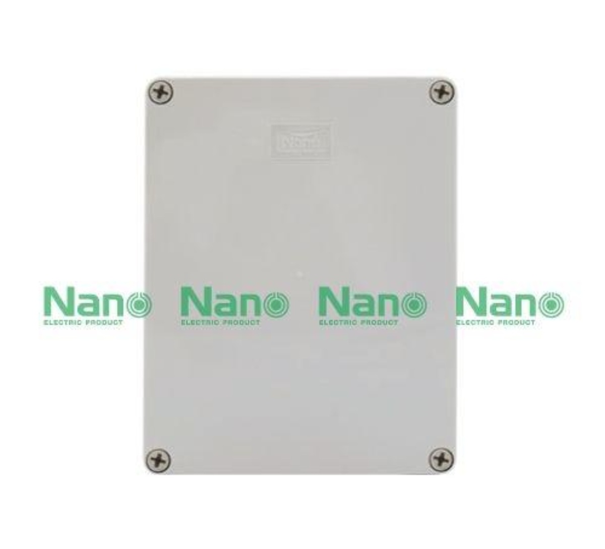 NANO กล่องกันน้ำพลาสติก PVC บ๊อกไฟฟ้า ขนาด 6x8นิ้ว รุ่น NANO-205W 1ใบ ยี่ห้อนาโน สีขาว