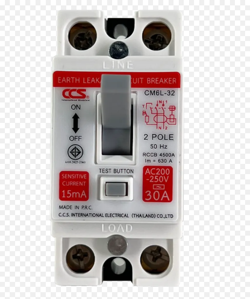 เซฟตี้เบรกเกอร์ กันดูด กันไฟรั่ว Safety Breaker (RCCB) แบรนด์ CCS รุ่น CM6L-32