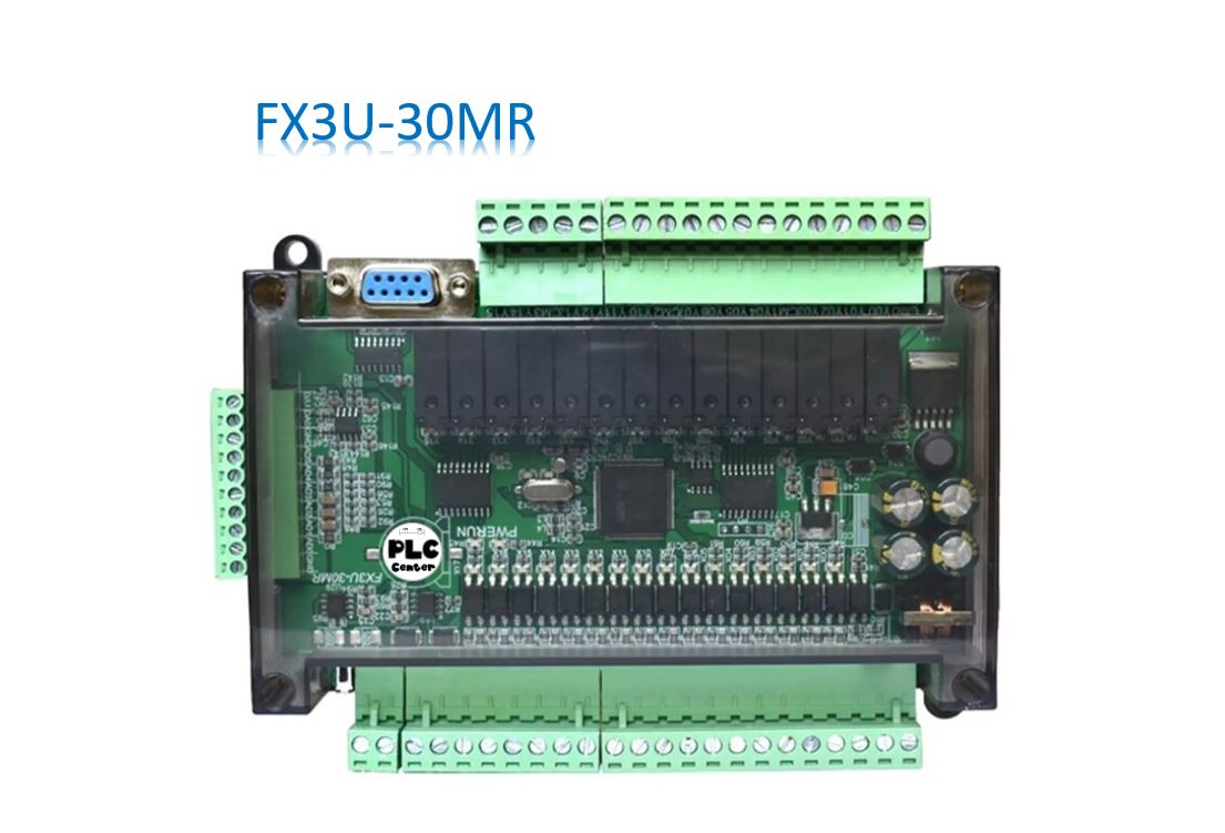 PLC BOARD FX3U-30MR+6AD+2DA+1RS485 (รุ่น TOP มีแบตเตอรี่ Backup)
