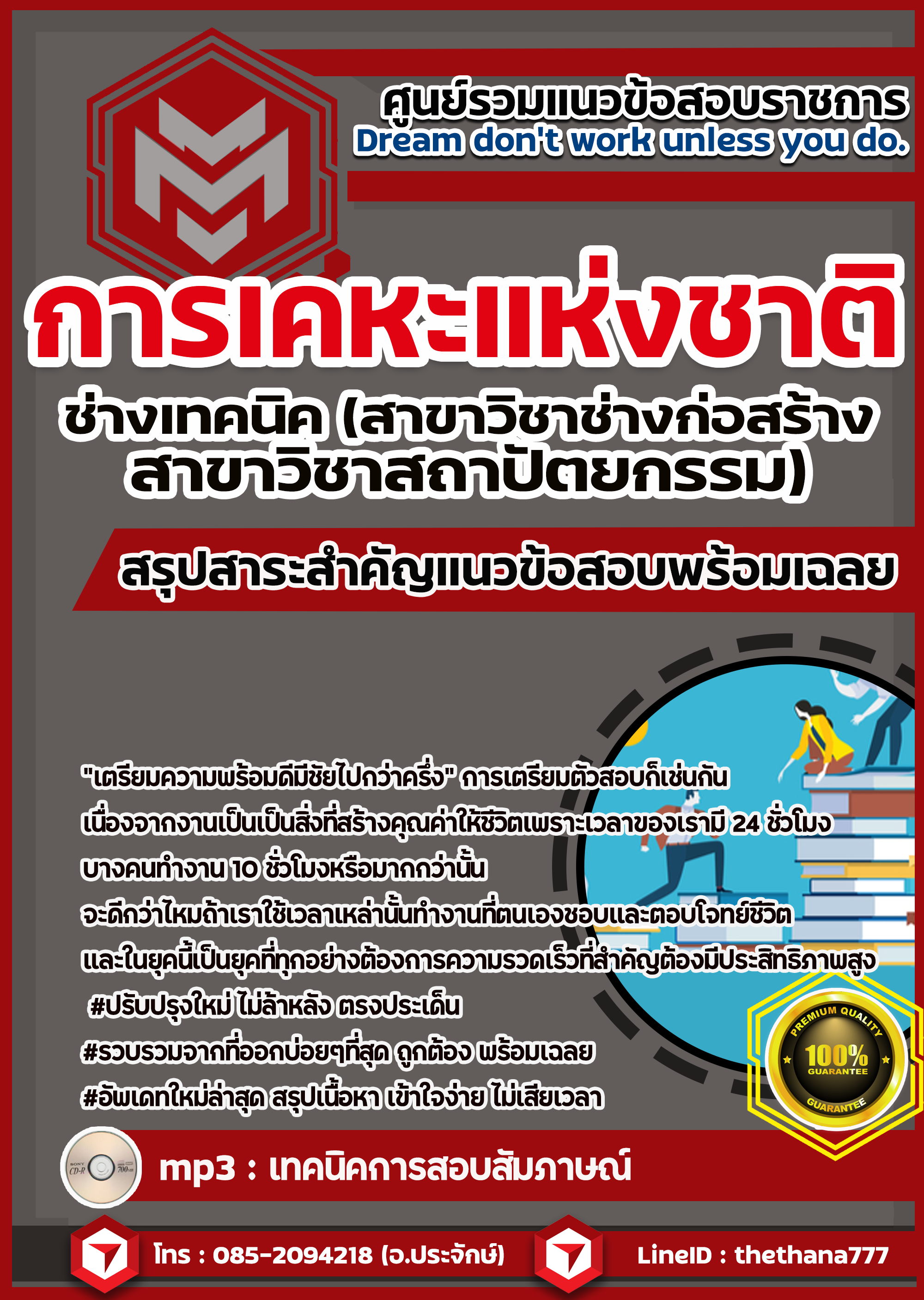 แนวข้อสอบช่างเทคนิค (สาขาวิชาช่างก่อสร้าง/สาขาวิชาสถาปัตยกรรม) การเคหะแห่งชาติ 2568