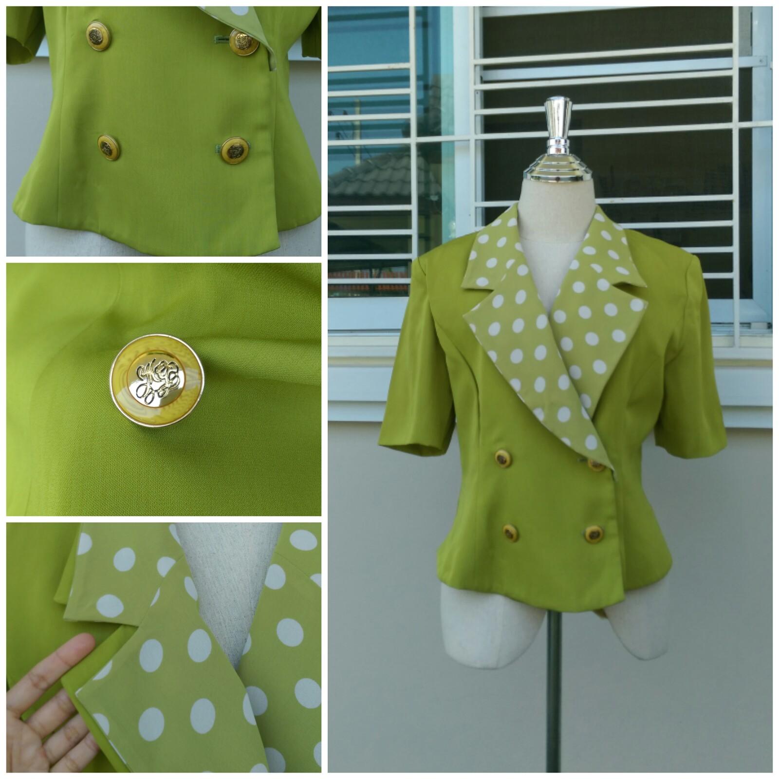 เสื้อสูทสีเขียวตอง